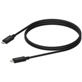 Cablu de date Gigabyte UCCB1, USB-C male - USB0-C male, 1m, Black