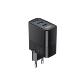 Incarcator retea Havit UCLE001, 2 x USB-A, 1 x USB-C, 30 W, Black