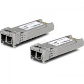 Transceiver Ubiquiti SFP+ 10GB UF-MM-10G, 850 nm, Multi-Mode, DDM, 300 m, Duplex LC, 2 bucati