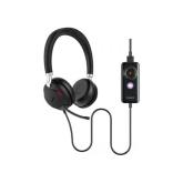 Casti cu microfon Yealink UH38 Dual UC-BAT, Bluetooth/USB-C, Black