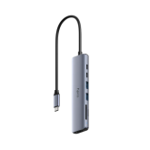 Docking Station Cudy UH407, Silver Gray