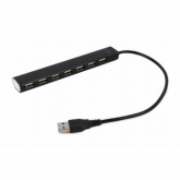 Hub USB Gembird UHB-U2P7-04, 7x USB 2.0, Black