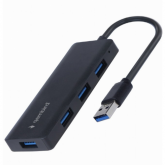 Hub USB Gembird UHB-U3P4-03, 4x USB 3.2 gen 1, Black