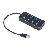 Hub USB Gembird UHB-U3P4P-01, 4x USB 3.2 gen 1, Black