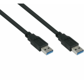 Cablu Cable Master UK30P-AA-010S, USB 3.0 male - USB 3.0 male, 1 m, Black