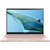 Laptop ASUS ZenBook S 13 OLED UM5302TA-LX600X, AMD Ryzen 7 6800U, 13.3inch Touch, RAM 16GB, SSD 1TB, AMD Radeon Graphics 680M, Windows 11 Pro, Vestige Beige