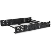 Sine Rack Startech UNIRAILS2U, 2U, 19inch, Black