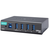 Hub USB Moxa UPORT 404A-T, 4 x USB 3.2 Gen 1, 1.2 m, Gray