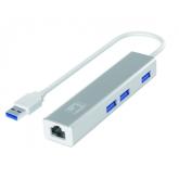 Placa de retea Level One USB-0503, USB 3.0, Silver