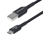 Cablu de date Startech USB2AC2MNC, USB-A male - USB-C male, 1 m, Black