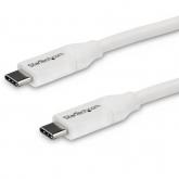 Cablu de date Startech USB2C5C4MW, USB-C - USB-C, 4m, White