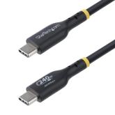 Cablu Startech USB2EPR4M, USB-C male - USB-C male, 4m, Black