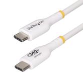Cablu Startech USB2EPR4MW, USB-C male - USB-C male, 4m, White