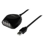 Cablu Startech USB2EXT4P15M, USB 2.0 - 4x USB, 15m, Black