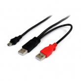 Cablu Startech USB2HABMY6, 2x USB-A -mini USB-B, 1.8m, Black