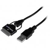 Cablu Startech USB2UBSDC, USB - microUSB + Samsung (30 Pin), 0.65m, Black