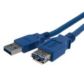 Cablu Startech USB3SEXT1M, USB 3.0 male - USB 3.0 female, 1m, Blue