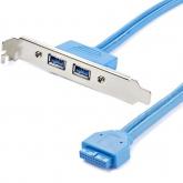 Adaptor Startech USB3SPLATE, 2x USB 3.0 - 20pin