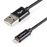 Cablu de date Startech USBLT2MB, USB - Lightning, 2m, Black