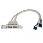 Adaptor Startech USBPLATELP, 2x USB-A - 2x IDC