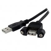 Cablu Startech USBPNLAFAM2, USB male - USB female, 0.61m, Black
