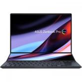 Laptop ASUS Zenbook Pro 14 Duo OLED (2023) UX8402VV-P1021X, Intel Core i9-13900H, 14.5inch Touch, RAM 32GB, SSD 2TB, nVidia GeForce RTX 4060 8GB, Windows 11 Pro, Tech Black