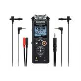 Kit Reportofon Olympus LS-P4 + 2x Lavalier Mic + Stereo Breakout Cable