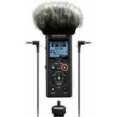 Kit Reportofon Olympus LS-P4 + Windscreen + Hot Shoe + 3.5mm Audio cable