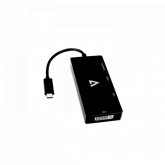 Adaptor V7 V7UC-DPHDVGADVI-BLK, USB-C -  Displayport, HDMI, VGA, DVI, Black