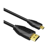 Cablu Vention VAA-D03-B200, HDMI male - micro HDMI male, 2 m, Black
