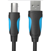 Cablu alimentare Vention VAS-A16-B1000, USB 2.0 male - USB-B male, 10 m, Black