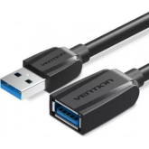 Cablu Vention VAS-A45-B150, USB 3.0 male - USB 3.0 female, 1.5 m, Black