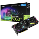 Placa video PNY nVidia GeForce RTX 5060 Ti EPIC-X RGB Triple Fan OC 16GB, GDDR7, 128 bit