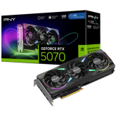Placa video PNY nVidia GeForce RTX 5070 ARGB EPIC-X Triple Fan OC 12GB, GDDR7, 192 bit