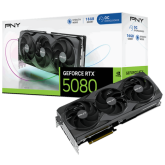 Placa video PNY nVidia GeForce RTX 5080 Triple Fan OC 16 GB, GDDR7, 256 bit