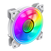 Ventilator Gamemax Dual-Ring Infinity White, ARGB LED, 120mm, White