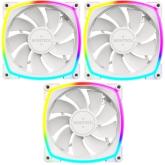 Kit Ventilatoare Montech RX120 PWM White 3-in-1 RGB LED, 120 mm, White, 3 bucati