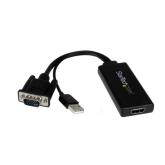 Adaptor Startech VGA2HDU, USB - VGA + HDMI, Black