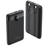 Baterie portabila Veger W1170, 10000mAh, 1 x USB-C, 1 x Lightning, 1 x USB-A,  Black