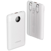Baterie portabila Veger W1170, 1 x USB-C, 1 x Lightning, 1 x USB-A, 10000 mAh, 12 V, 5 A, White