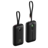 Baterie portabila Veger W1188, 1 x USB-C, 1 x USB-A, 10000 mAh, 5 V, 2 A, 35 W, Black