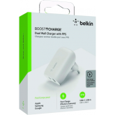 Incarcator retea Belkin WCB007VFWH, 32W, White