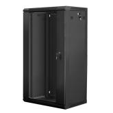 Rack Lanberg WF01-6422-10B, 19inch, 22U, 600x450mm, Black