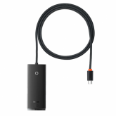 HuB USB Baseus Lite WKQX030401, 4x USB 3.2 gen 1, 1m, Black