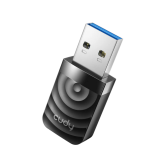 Adaptor wireless Cudy AC1300 WU1300S, USB 3.0, Black