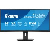 Monitor LED Curbat Iiyama ProLite XCB3497WQSNP-B1, 34 inch, 3440 x 1440 pixeli, 0.4 ms, Black