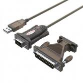 Cablu Unitek Y-105A USB 1.1 Male - RS232 Male + Adaptor, 1.5m, Brown