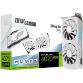 Placa video Zotac nVidia GeForce RTX 4070 SUPER Twin Edge OC White Edition 12GB, GDDR6X, 192bit