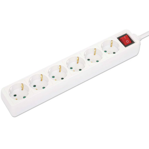 Prelungitor Manhattan 168335, 6 x Sockets, White