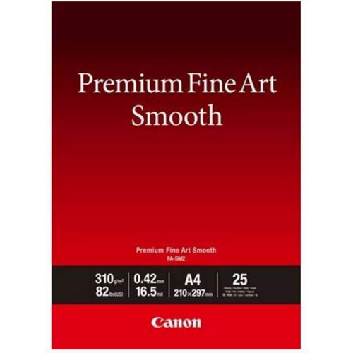 Hartie Foto Canon FA-SM2 Premium FineArt/Smooth, A4, 25 hartii